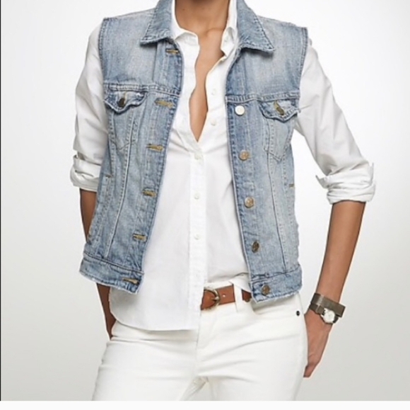 J. Crew Jackets & Blazers - J Crew Indigo Denim Vest
